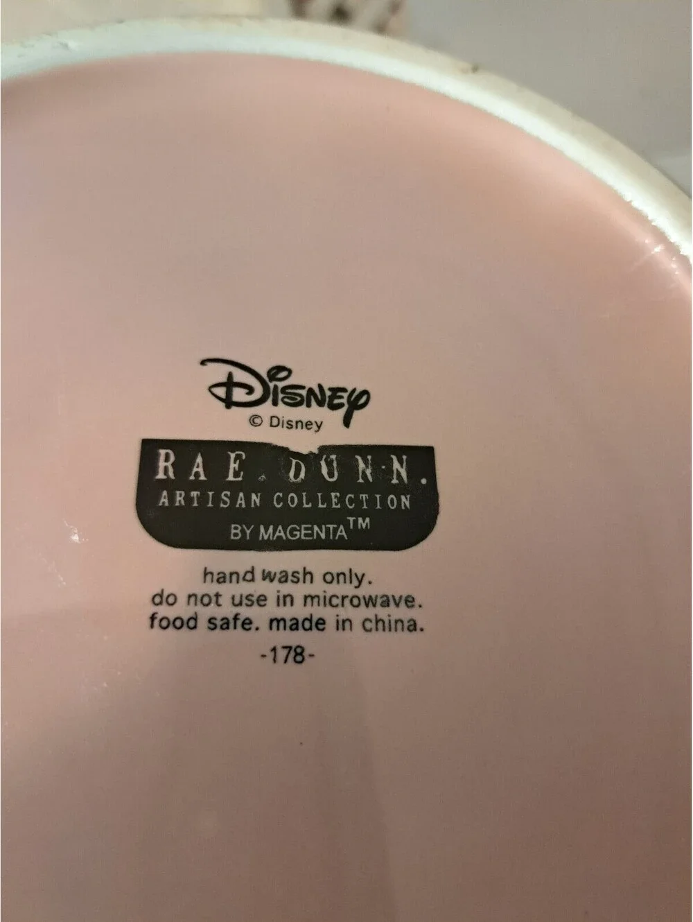 Rae Dunn Disney Pink Iridescent 